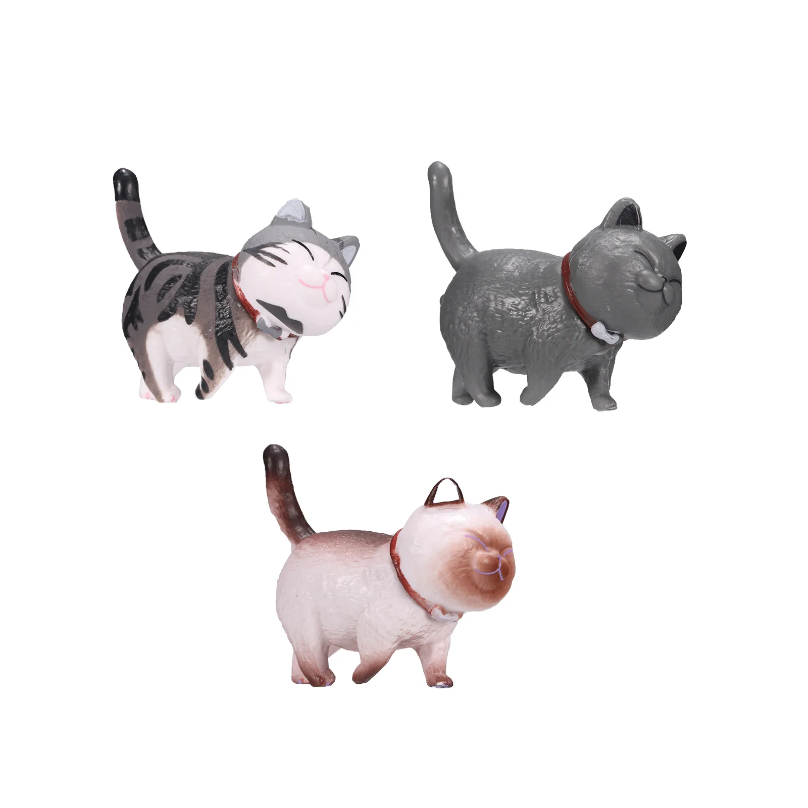 

9 предметов, с изображением животных, котов герои игрушки моделирование кошка статуэтки, украшение Рисунок Коллекция Набор Обучающие кошка ...