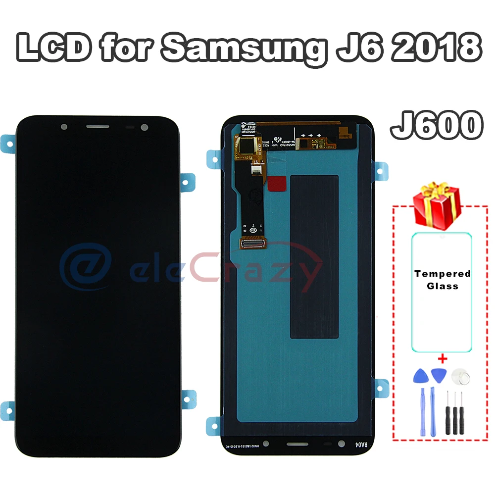 100% протестированный Super AMOLED Samsung Galaxy J6 2018 J600 LCD J600F J600Y J600G дисплей с сенсорным
