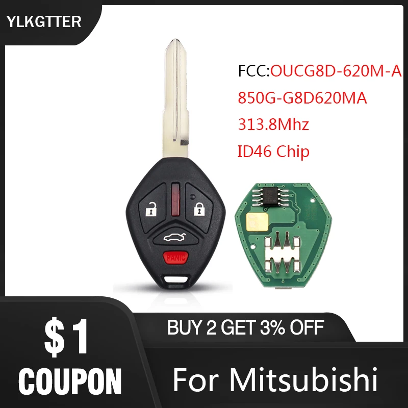 Умный пульт дистанционного управления YLKGTTER для Mitsubishi Galant Eclipse 2007-2012 OUCG8D-620M-A 313 8