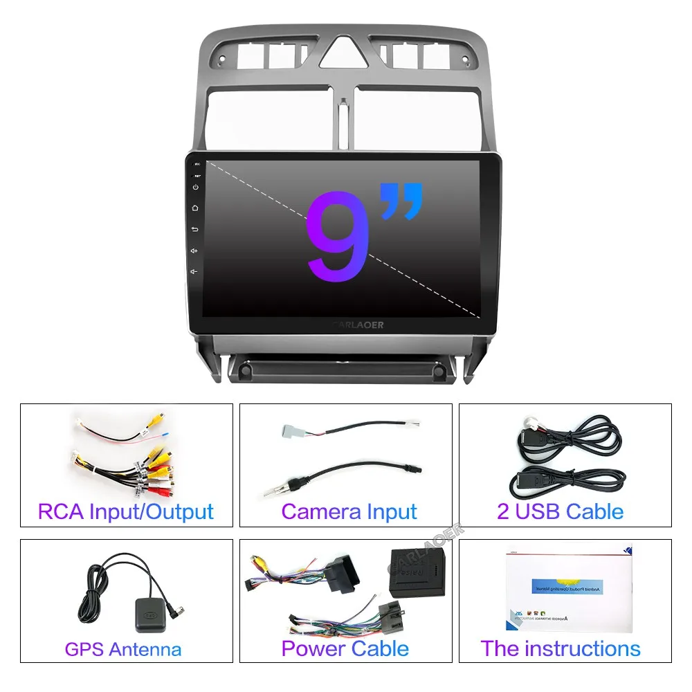 2.5D+ ips+ DSP автомобильный android gps навигатор плеер для peugeot 307 307CC 307SW 2004-2013 автомобильный Радио Мультимедиа Стерео WiFi видео 4G