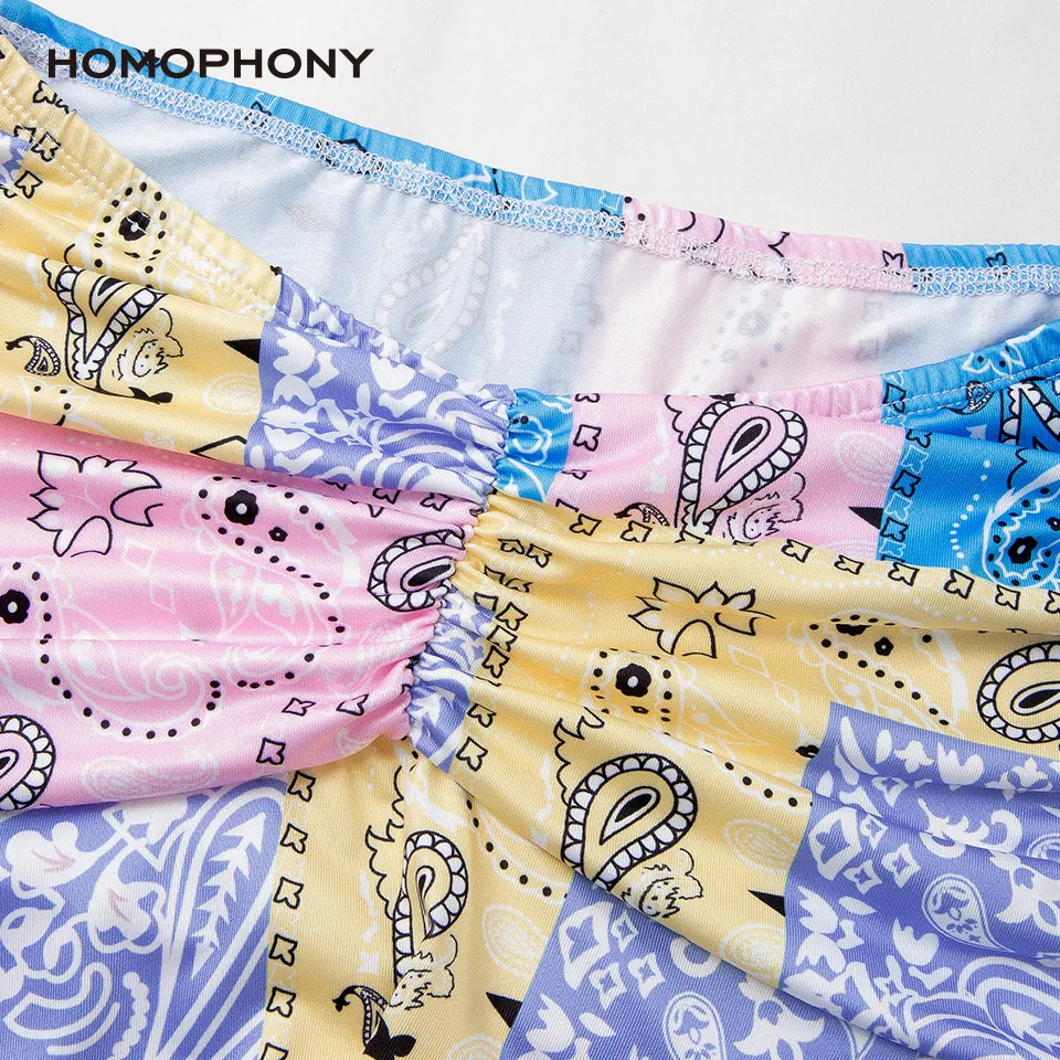 

Homophony 2 Piece Skirt Set Sexy Outfit Backless Top And Mini Skirt Print Summer Woman Set Casual Beach Suit Ensemble Jupe Femme