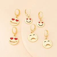 funny face expression dangle earrings korean fashion drop earrings for women 2021 designer earrings unique designs jewelry