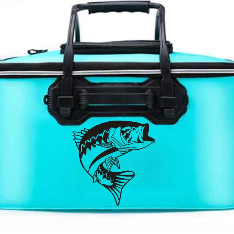 Рыболовная наклейка переводная картинка для ловли окуня рыбы в ведре магазине