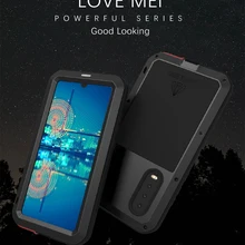 LOVE MEI Metal Waterproof Phone Case For Huawei P30/P30 Pro/P30 Lite/Nova 4e Shockproof Cover Aluminum Protection& Gorilla Glass
