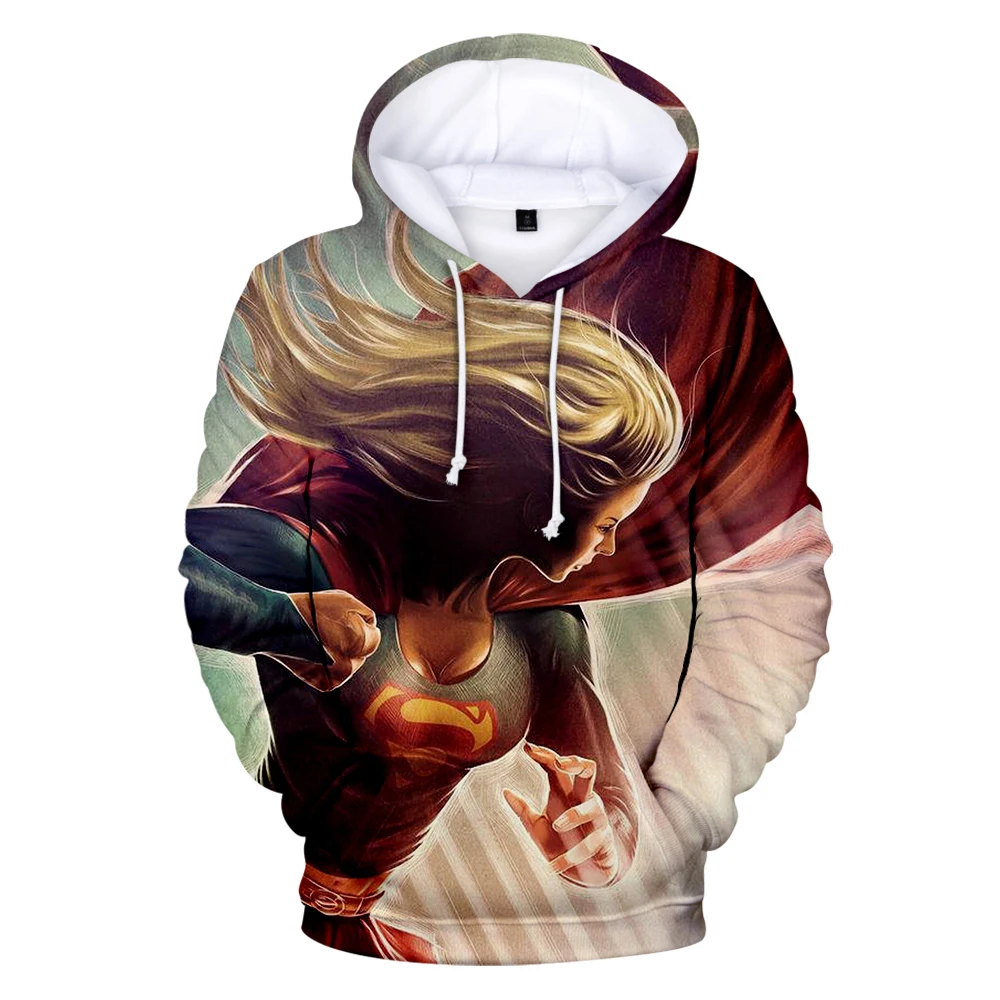 3D Аниме Кара данверс пуловеры популярная толстовка с капюшоном зорэль свитшоты