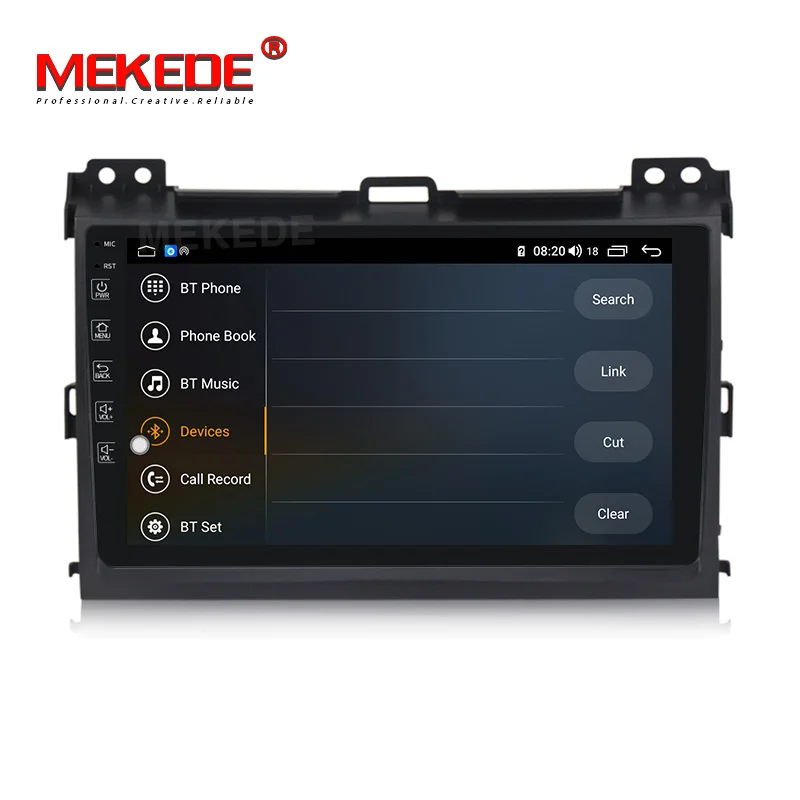 Андроид 10 2дин IPS экран автомобильный DVD DSP радиоплеер для Toyota Land Cruiser Prado 120 2004 2005 2006 2007 2008 2009 GPS WIFI BT включен.