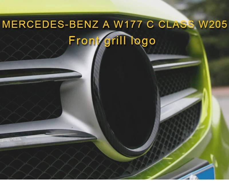 Carманго для Mercedes Benz C Class W205 GLA CLA GLC Авто Передняя Решетка Логотип стикеры крышка интимные аксессуары