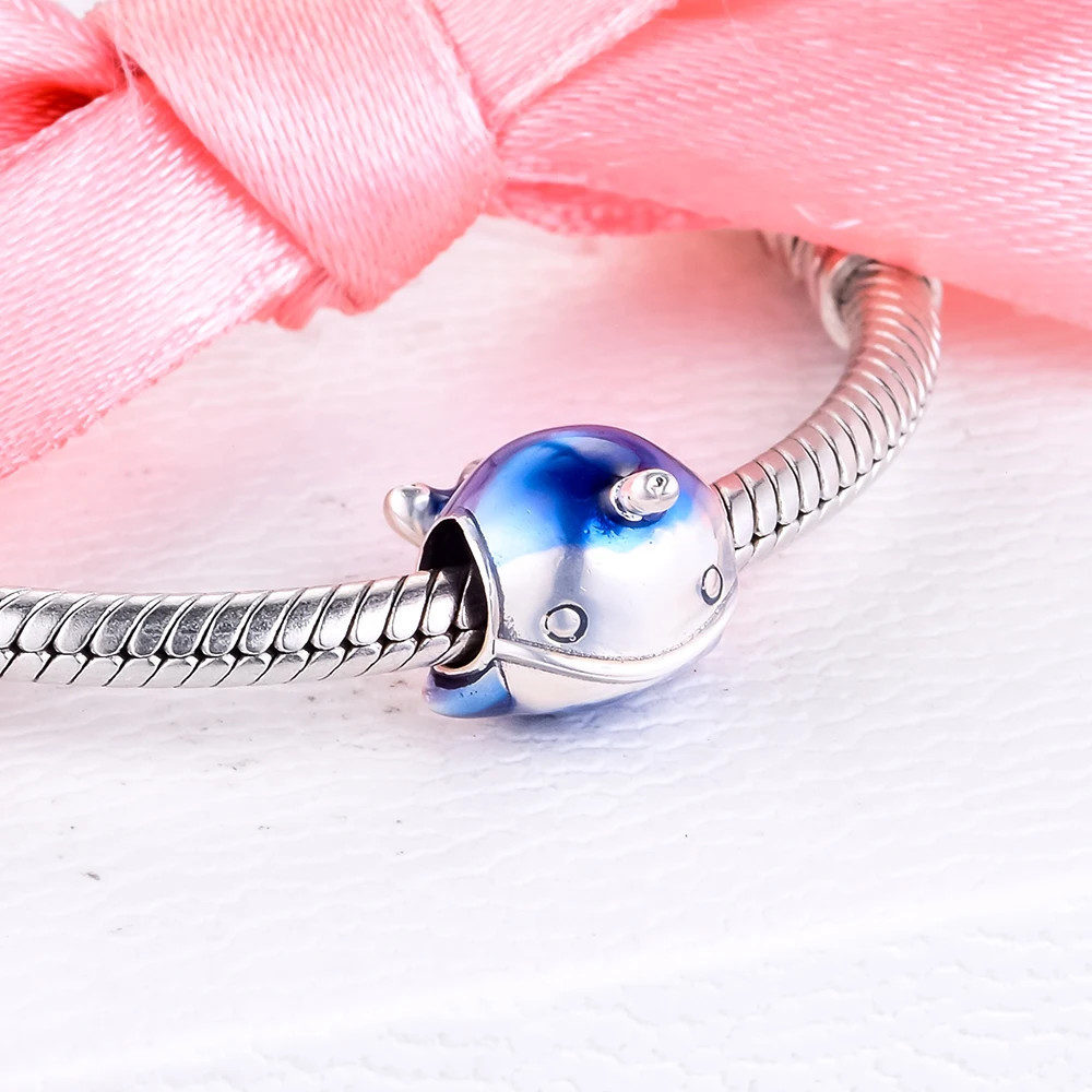 

Shimmering Narwhal Charm Silver kralen voor sieraden maken Fits 925 Silver Original Charms Bracelets For Woman DIY