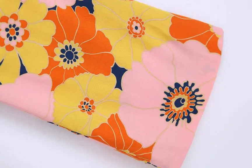 

Women2021FashionSidePocketsFloralPrintPantsVintageHighWaistFemaleCasual TrousersStreetwear Mujer w2647