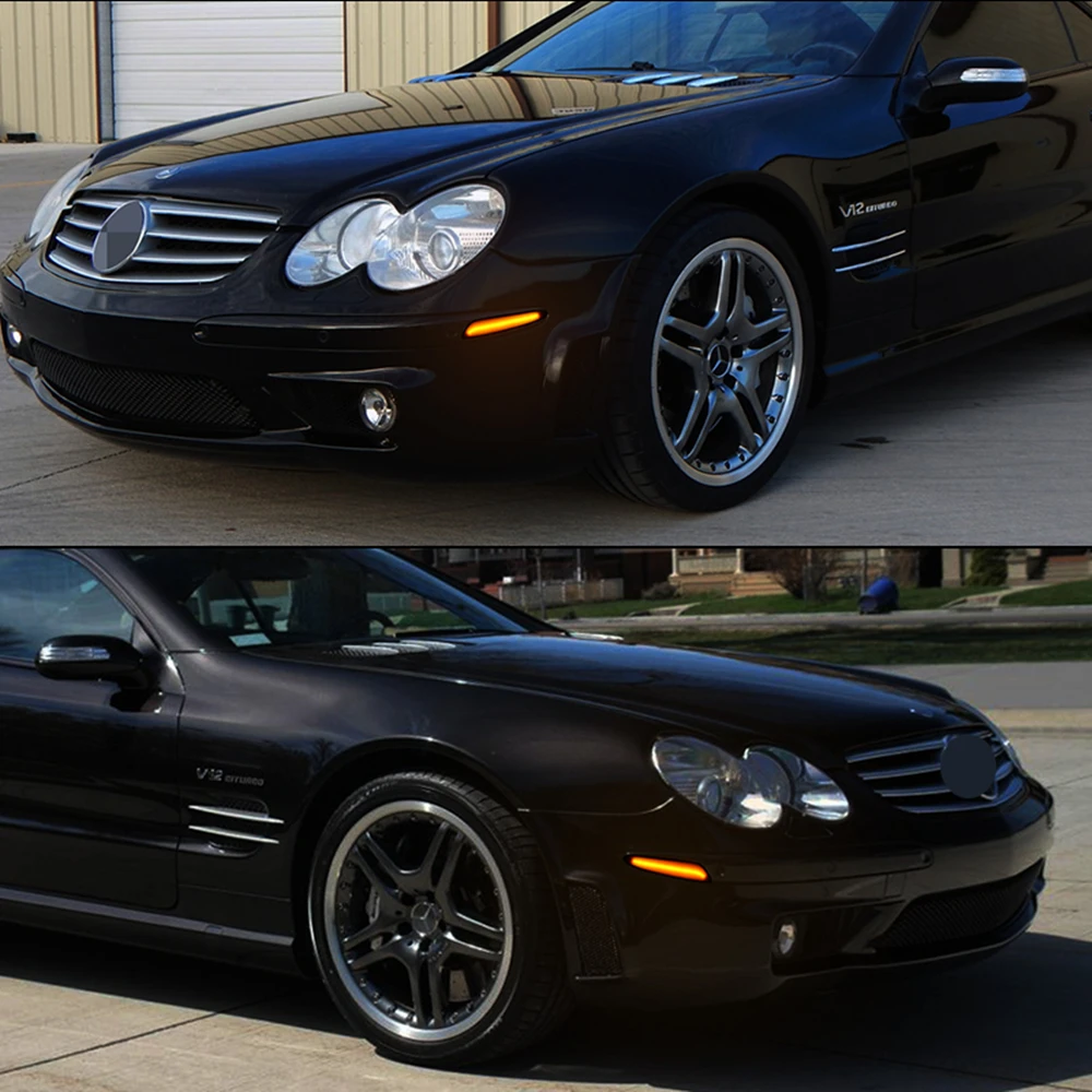 

For Mercedes-Benz W211 E-Class E320 E350 E550 E63 AMG Dynamic Led Side Bumper Marker Blinker Turn Signal Front Fender Light Lamp
