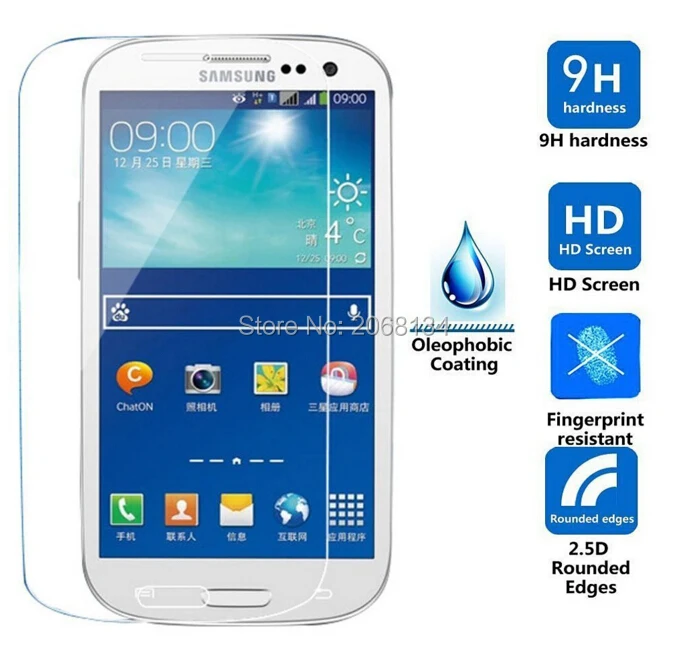 

Закаленное стекло 9h для samsung galaxy s3 neo, Оригинальная защитная пленка, Передняя Защитная пленка для смартфонов
