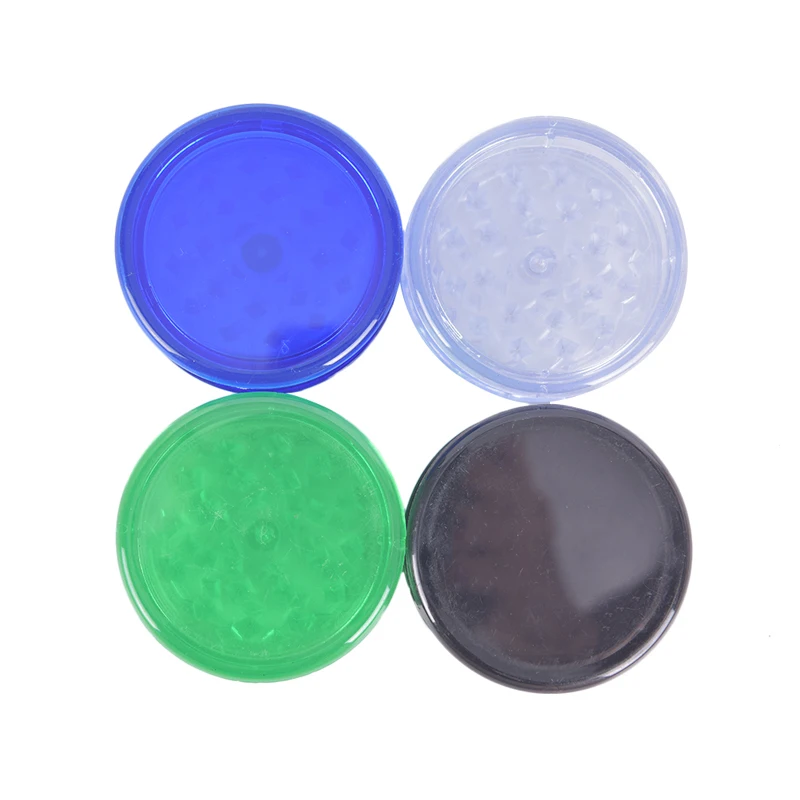 Hot Sale 3 Layer Round Shape Plastic Tobacco Grinder Herb Grinder Tobacco Spice Crusher Smoking Accessories 1PCS