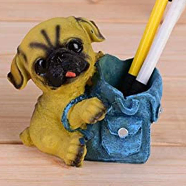 

Pen Holder Desk Decor,Cute Pencil Holder for Desk , Desk Organizer for Office Home Decorative(Pug)