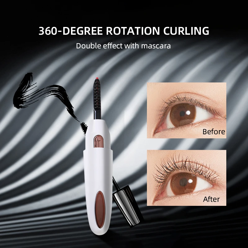 

Electric Heated Eyelash Curler USB Charge Makeup Curling Kit Long Lasting Natural Eye Lash Curler Beauty Tools