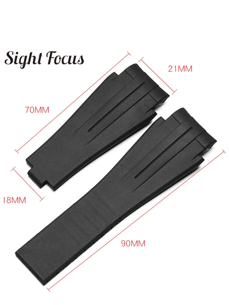 Ремешок для часов из силиконовой резины 27x21 мм ремешок с пряжкой часов|Ремешки