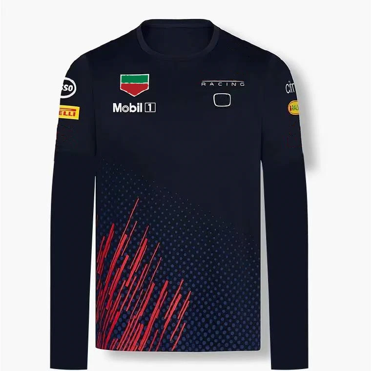 

Мужская футболка с длинным рукавом F1, дышащая и впитывающая Пот футболка с 3D принтом, весна 2021