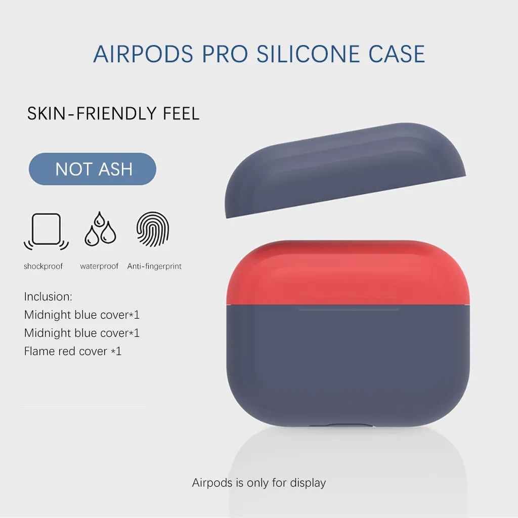Жидкий силиконовый Ультратонкий чехол для Airpods Pro наушников Bluetooth Air Pods защитный