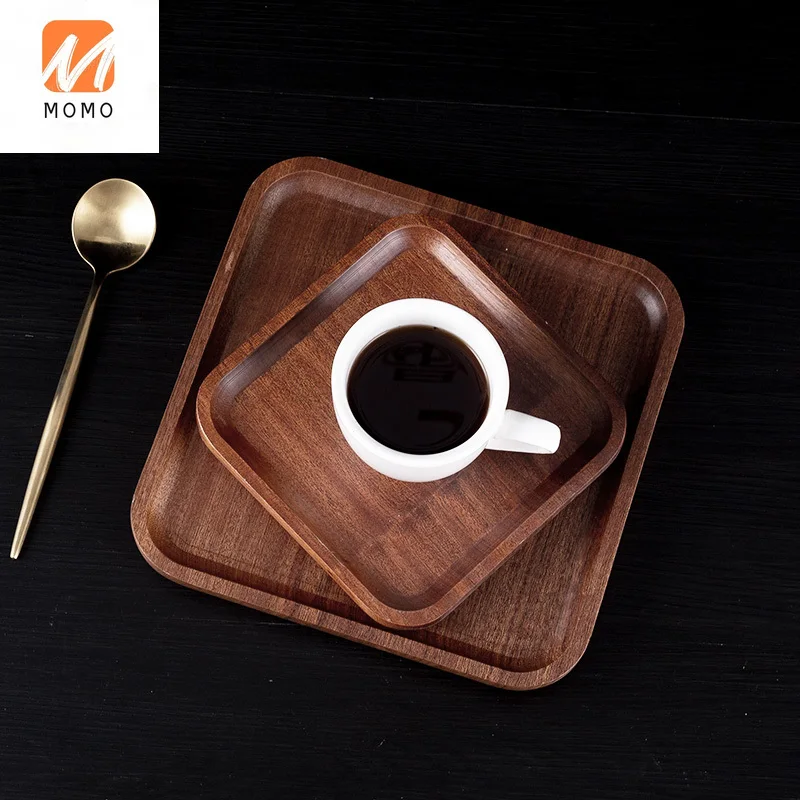 

Wood Pallet Rectangular Saucers Tea Tray Disc Wooden Tray Steak Pizza Plate