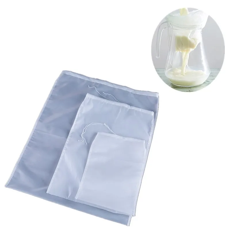1 шт. нейлоновая мелкая сетка многоразовый фильтр для пищевых продуктов мешочек