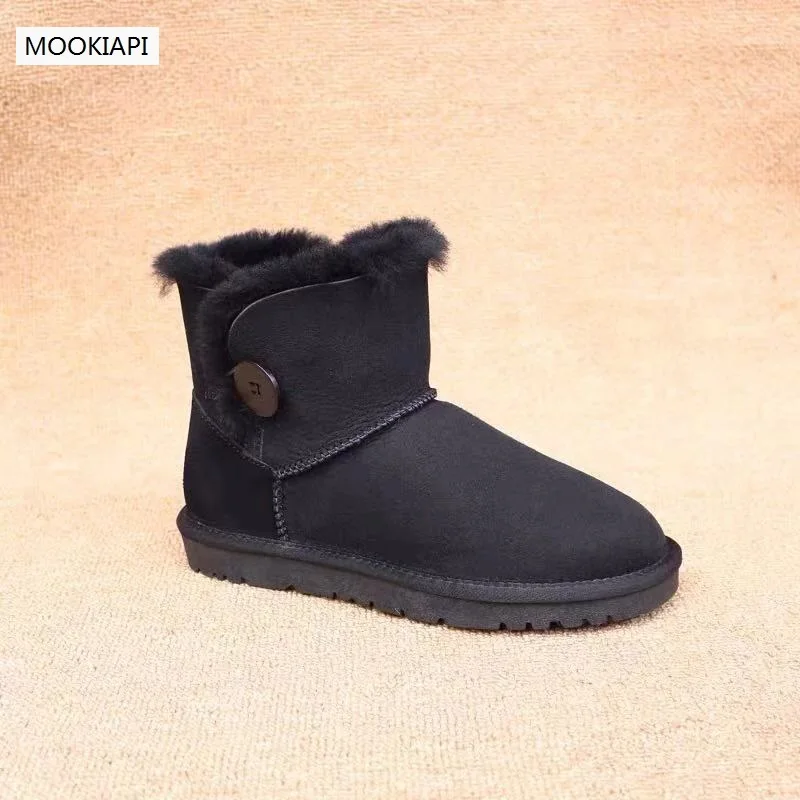 

In 2019, China's highest quality men's snow boots, real sheepskin, 100% natural wool, classic buckled men's shoes, free delivery