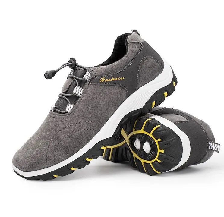 Мужская дышащая кожаная Нескользящая городская обувь Уличная для отдыха с