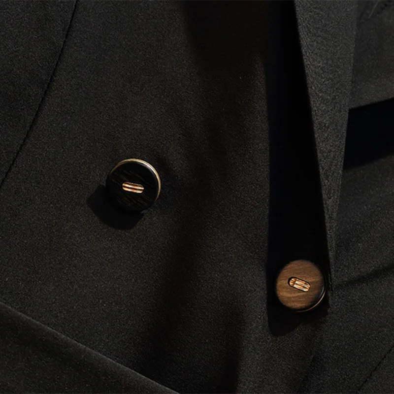 Plus Size Women Black Shirt Office Dress 2020 Smart Notched Long Sleeve Double breasted Prom Party Bodycon Dresses Cloth | Женская