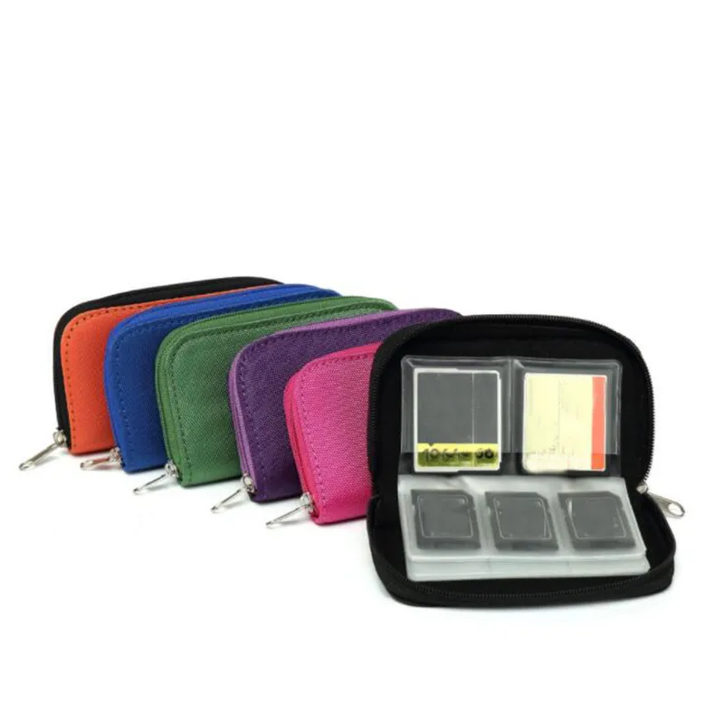 

Unisex Card Holder Package Water Repellent Memory Card Storage Bag Credit Card SD Micro Slots Camera Phone Card Holder Bag