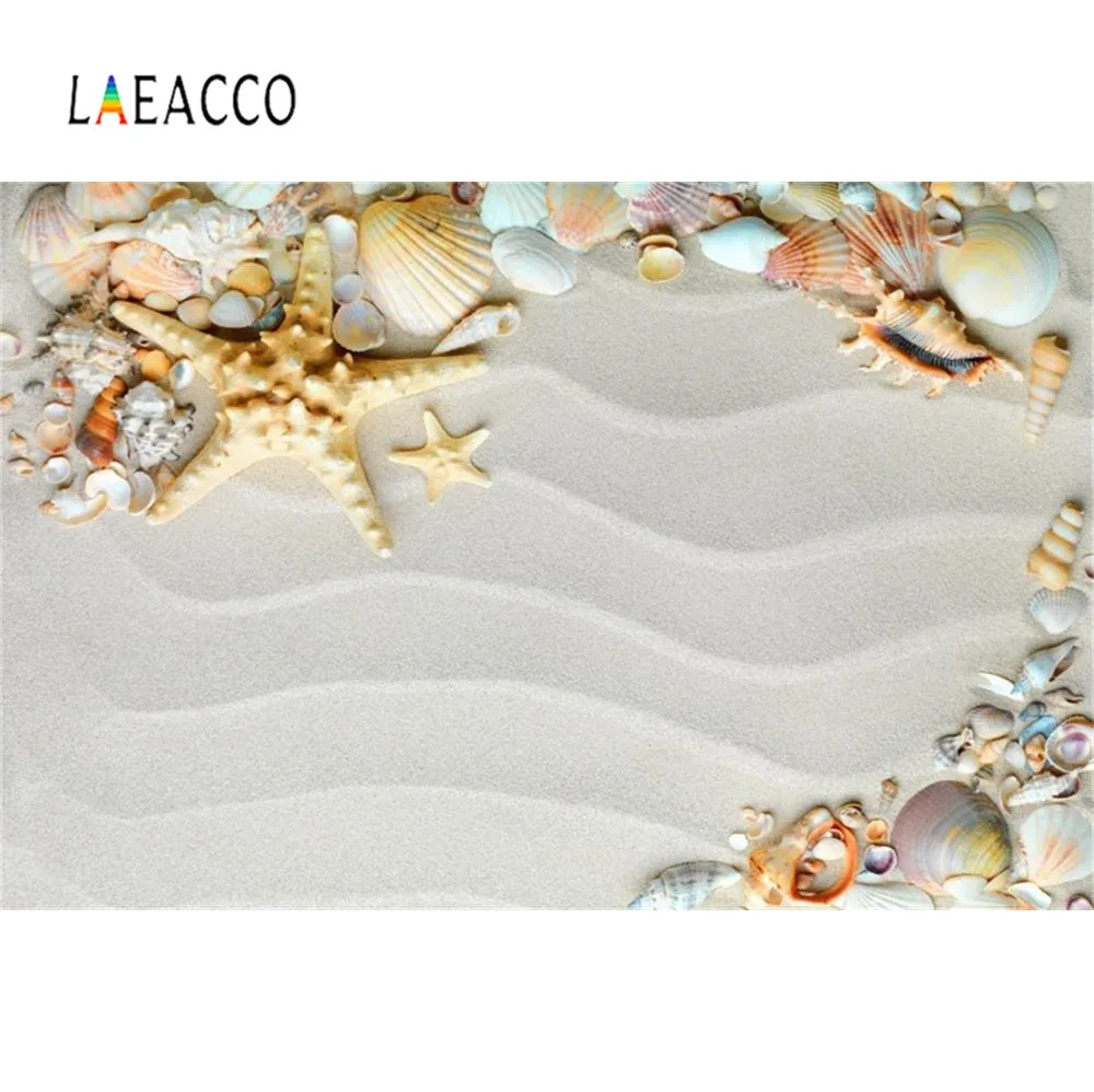 Laeacco летний тропический песок волна Ракушки Морская звезда Вечеринка Дети