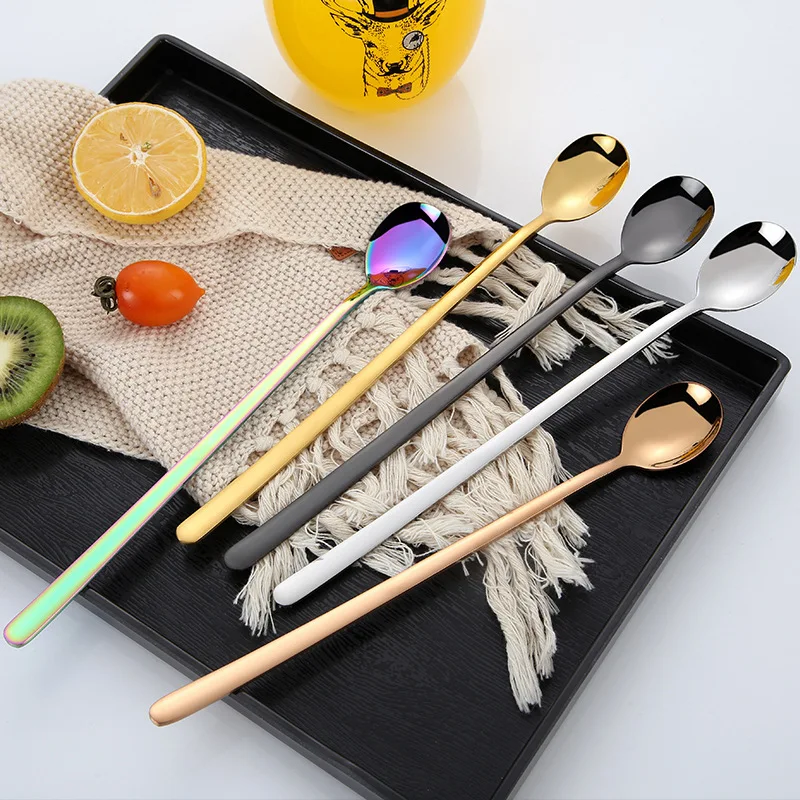 

Stainless Steel Seasoning Spoon Multifunctional Coffee Stirring Spoon Dessert Spoons With Long Handle