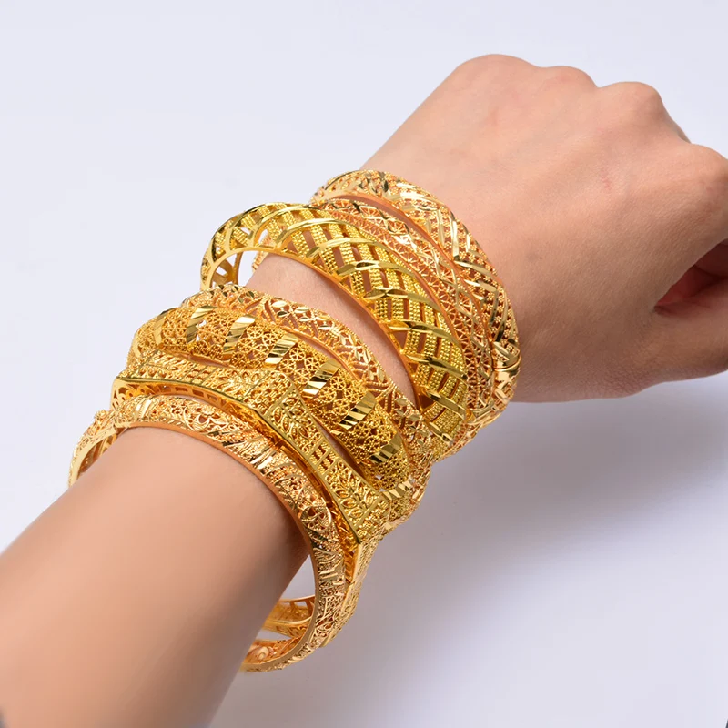 WANDO браслеты золотого цвета для женщин свадебные ювелирные изделия африканских