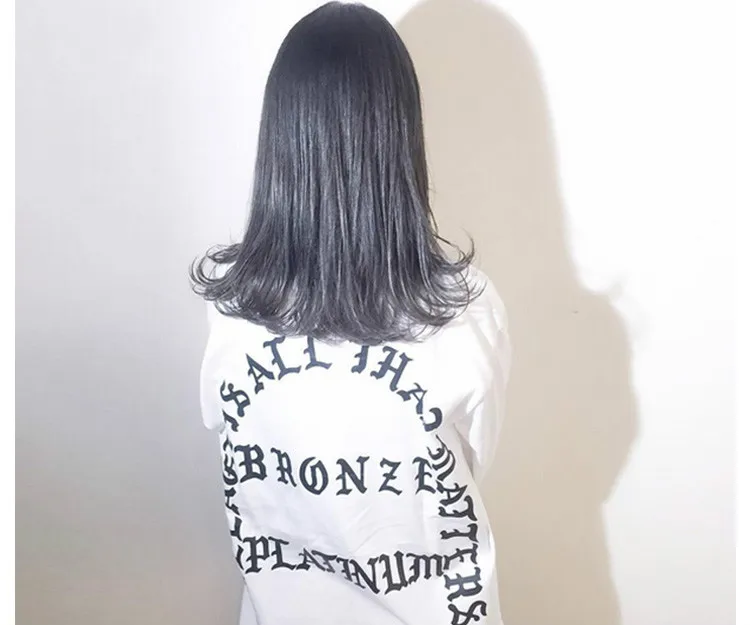 Ulzzang корейский стиль High Street бренд Kanye Кокосовая футболка с длинным рукавом буквенный принт пара оверсайз S~ 3XL