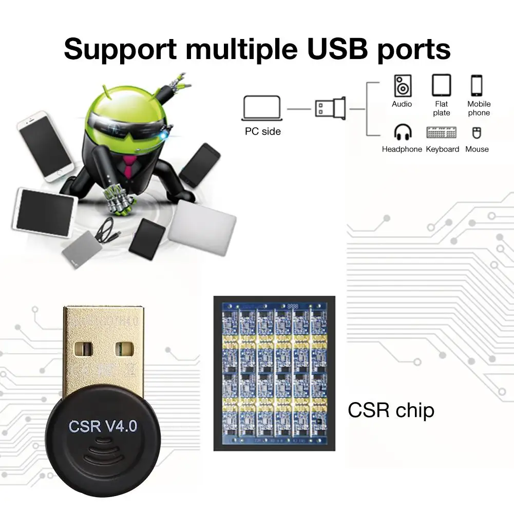 Новый портативный аудио приемник мини стерео беспроводной адаптер Bluetooth 4 0 USB