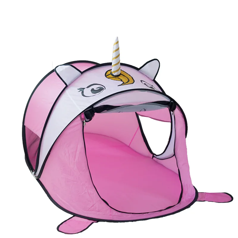 Детская игровая палатка с единорогом и шариками переносная для мальчиков