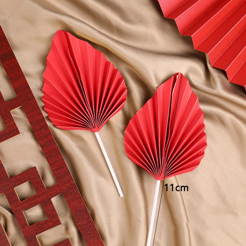 2 шт./компл. искусственная ладонь украшение на день рождения пальмовое копье