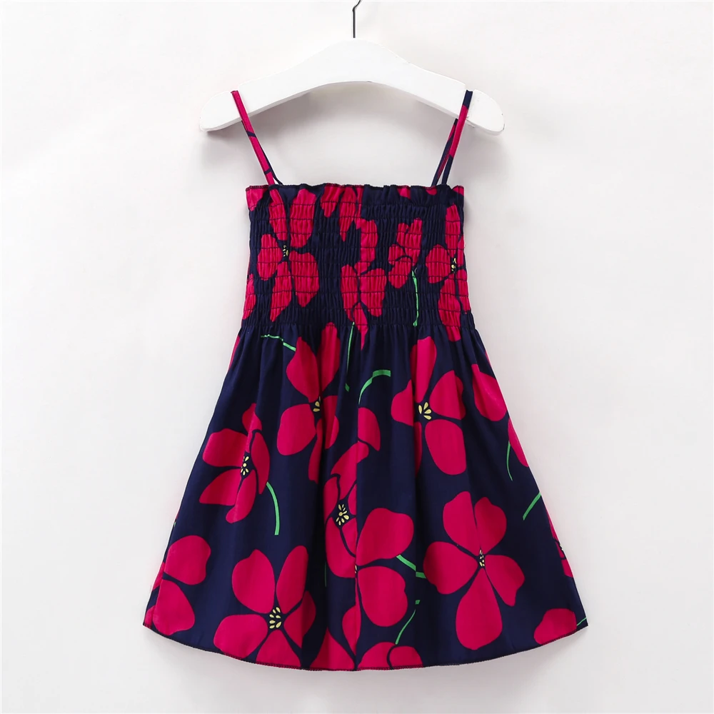 Kids Dresses for Girls Children Princess Dress Toddler Baby Flower Print Sundress 1 2 3 4 5 6 7 Years Girl Summer Elegant | Детская