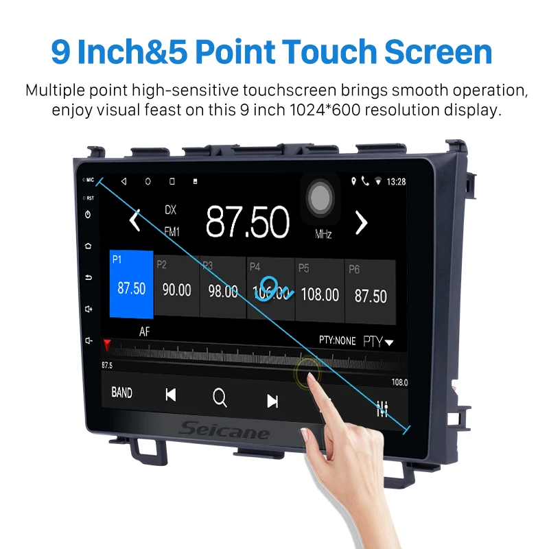 Seicane 9 &quotAndroid 10 0 IPS автомобильное радио GPS навигация магнитофон для Honda CR V 3 RE crv 2007