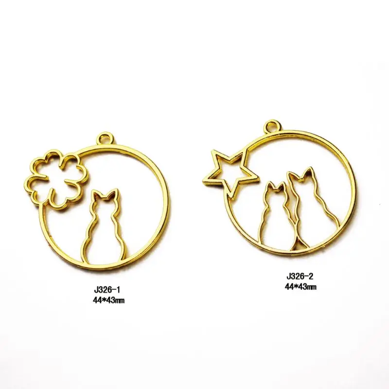 2 шт. пустой кулон в виде кошки УФ полимерная рамка подвесная установка открыжную