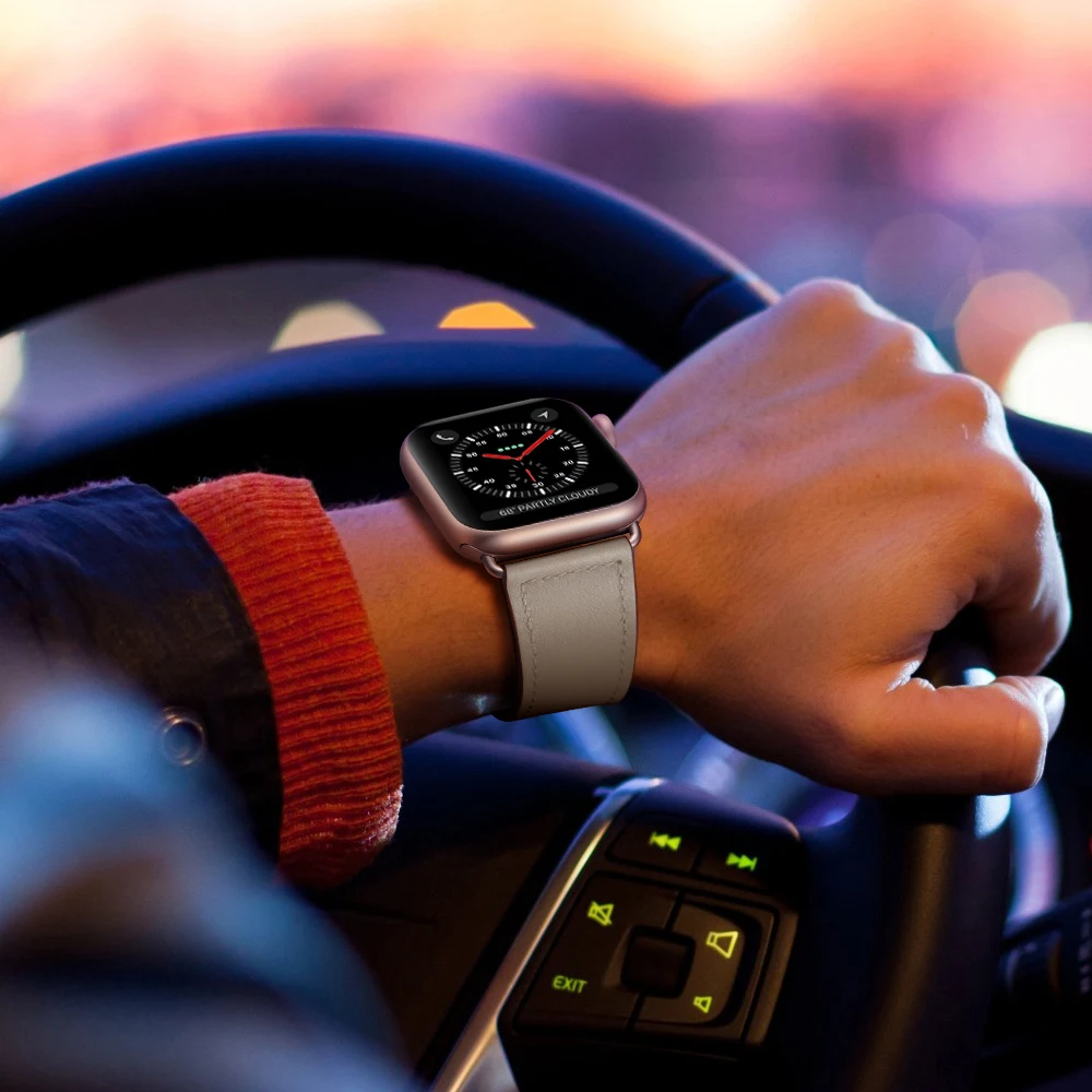 Высококачественный ремешок из натуральной кожи для Apple Watch Series 4 44 мм 40 мм ремешок для iWatch 1 2 3 42 мм 38 мм ремешок для часов