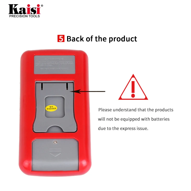 

Kaisi Multimeter LCD Digital Handheld Professional Electrical Capacitance Table Digital Automatic Range Tester Accurate Ammeter
