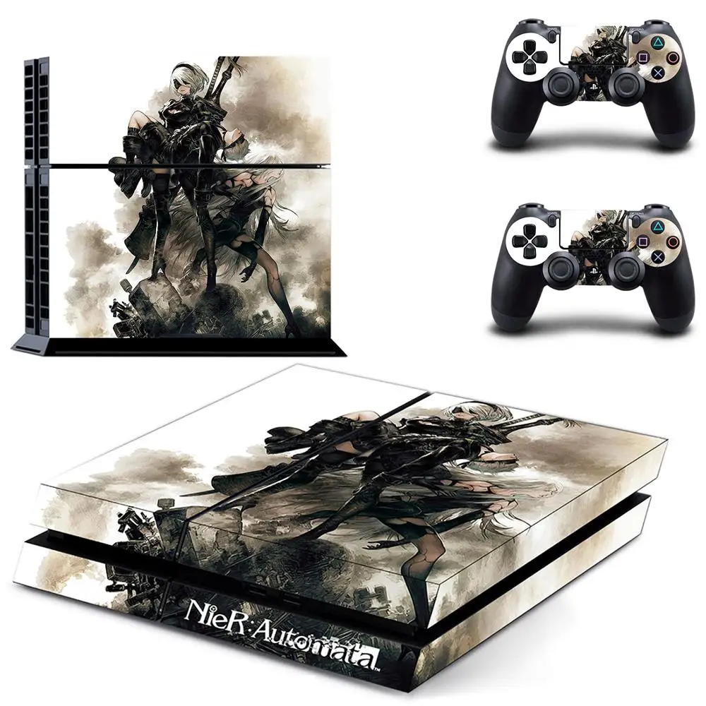 Игра NieR Automata PS4 кожи наклейка виниловая для sony Playstation 4 консоли и 2 контроллеров PS4 кожи Стикеры