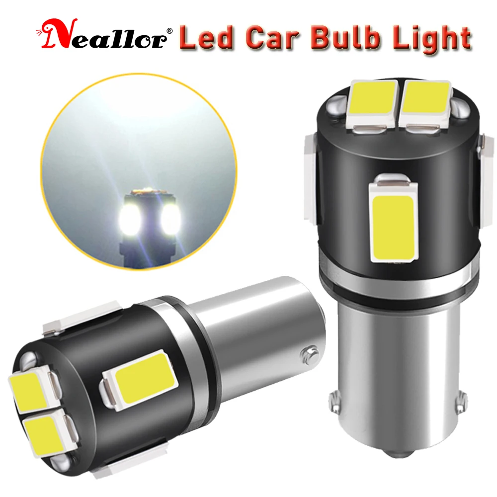 

2x BA9S T4W LED Car light bulb T2W T3W H5W interior Car LED License Plate light 6 LED 5630 SMD DC12V 12913 12910 12929 2821 2825