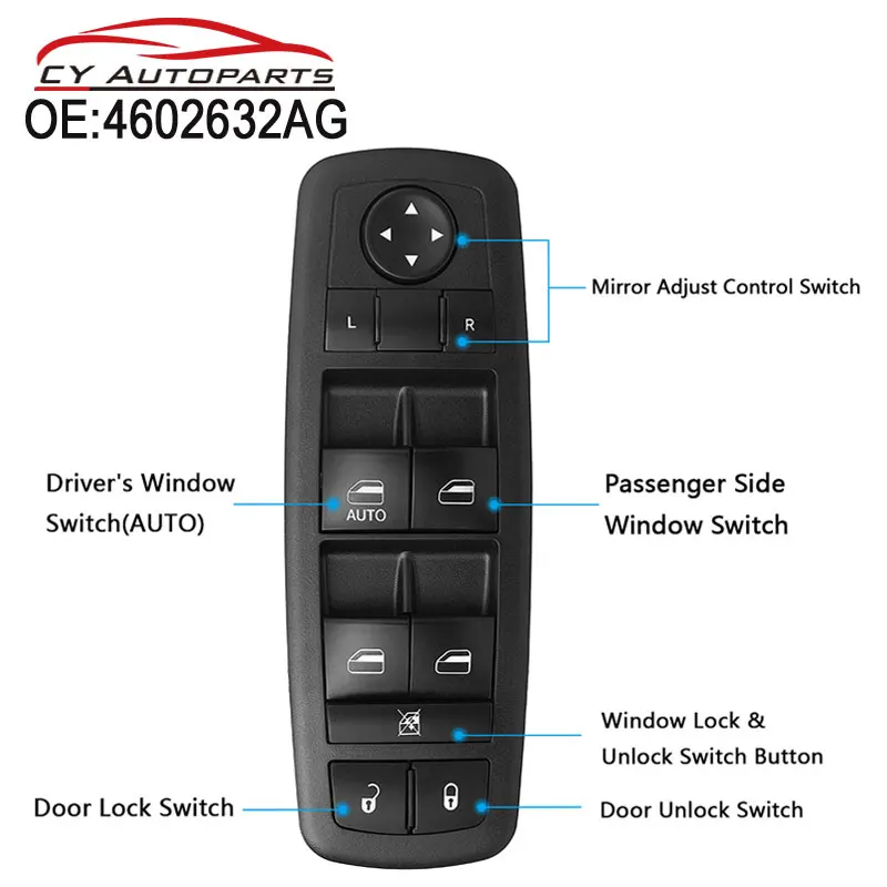 YAOPEI 4602632AG новый мастер переключатель двери окна для Dodge Journey Nitro Jeep Liberty|side switch|siding