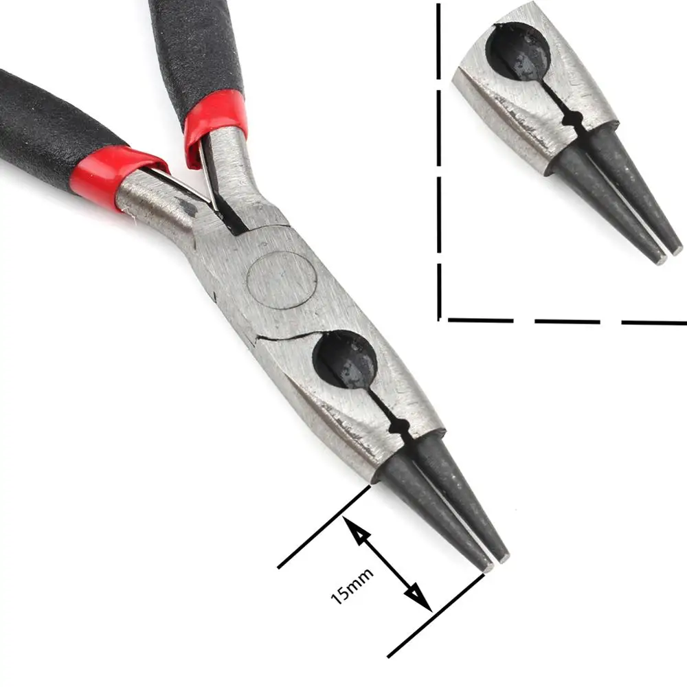 Round Nose Pliers 1 шт. круглое сверло с плоским торцом оборудование плоскогубцы прочные ювелирные изделия плоскогубцы инструменты DIY ювелирные аксессуары Бисероплетение ювелирные изделия инструменты ручной работы - Цвет: Round Nose Pliers