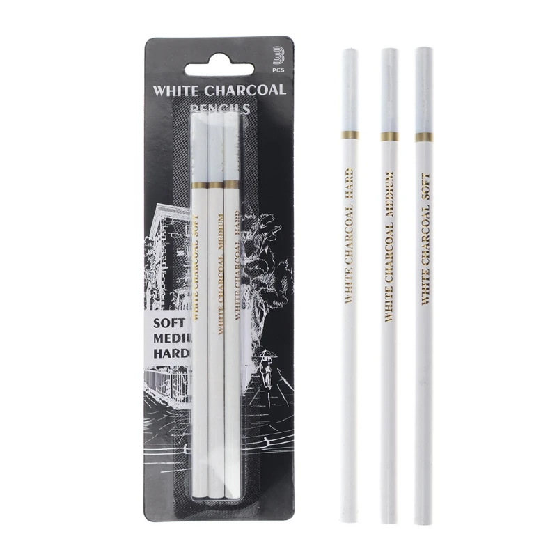 S Set Sketch Highlight White Pencils For Drawing Sketching Shading Blending