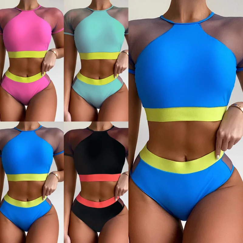 

Summer beach bikini beach swimsuit sexy backless belly button with two-piece bikini