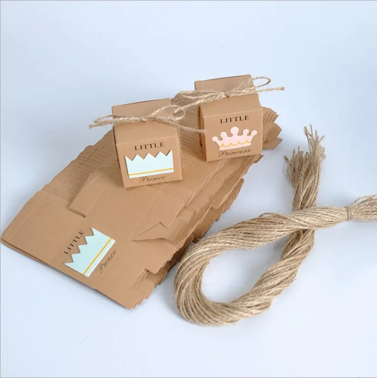 100 шт Принцесса и принц крафт коробка как день рождения ребенка душ конфеты