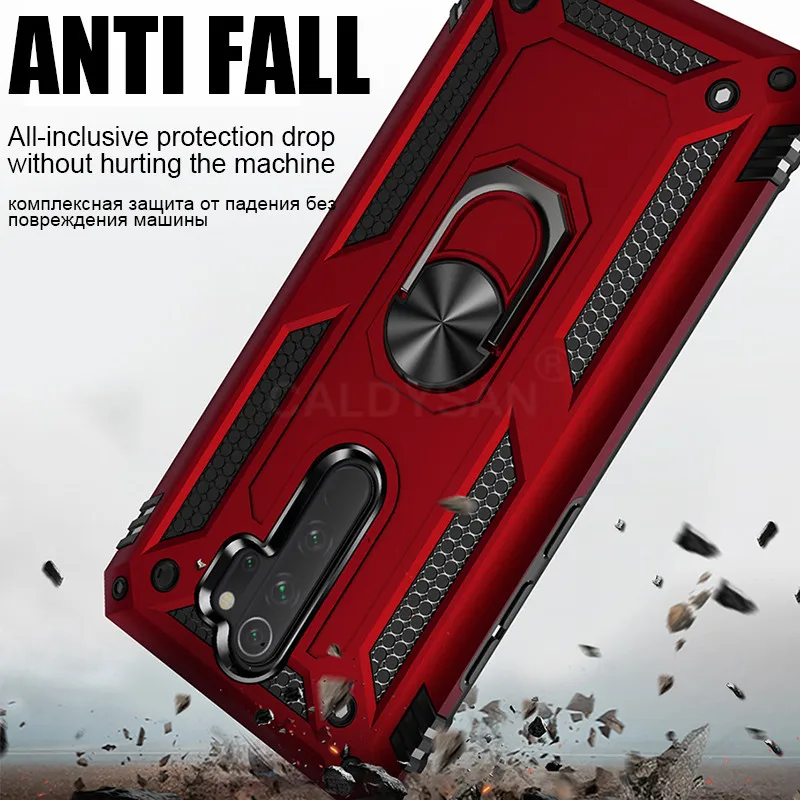 Роскошный бронированный металлический чехол с кольцом для телефона Xiaomi Redmi 7A Note 7