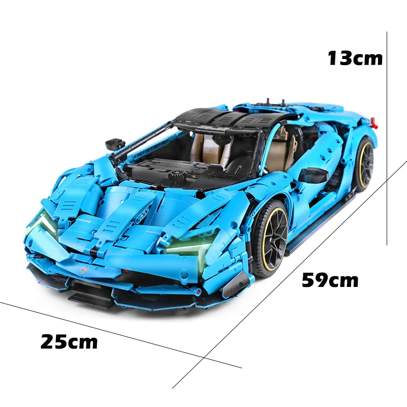 

CaDA Bricks Blue supercar technic blocks model city speed champions Building Blocks Toy racing car Gift set for boys