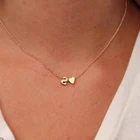 Ожерелье-чокер Hfarich женское, с инициалами A, B, C, J -Z, подвески, ожерелья, цепи