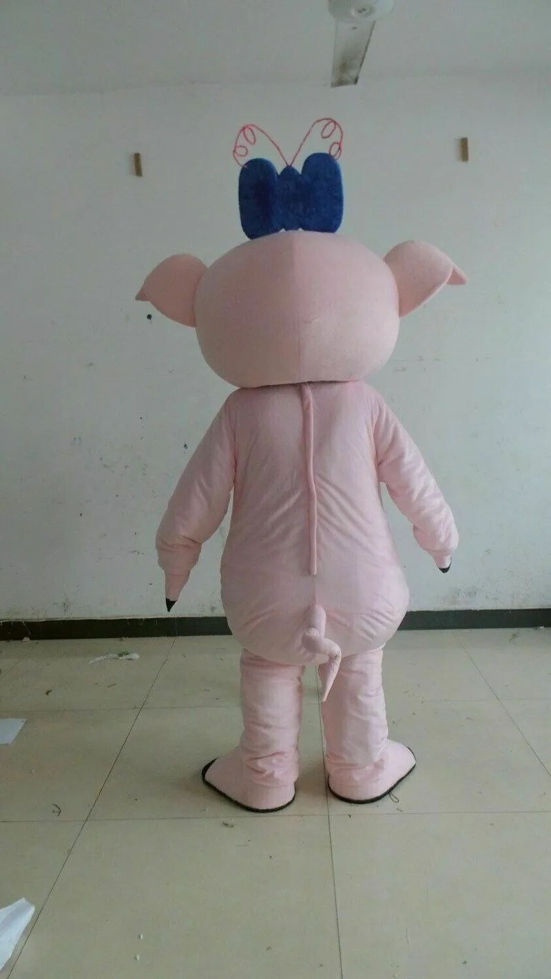 

Pink Pig Mascot Costume Suits Cosplay Party Game Outfit Carnival Christmas Adult Event Unisex Cartoon Apparel Cosplay Halloween